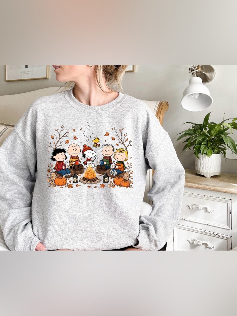 Peanuts Fall Shirt 2026, Snoopy Campfire Shirt, Charlie Brown Autumn Sweatshirt